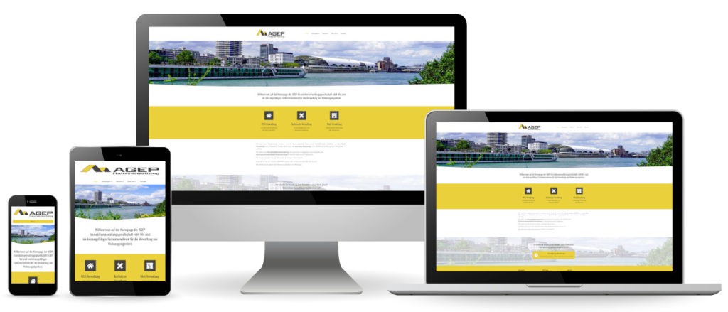 Relaunch der Website für AGEP Immobilien­verwaltungs­gesellschaft mbH